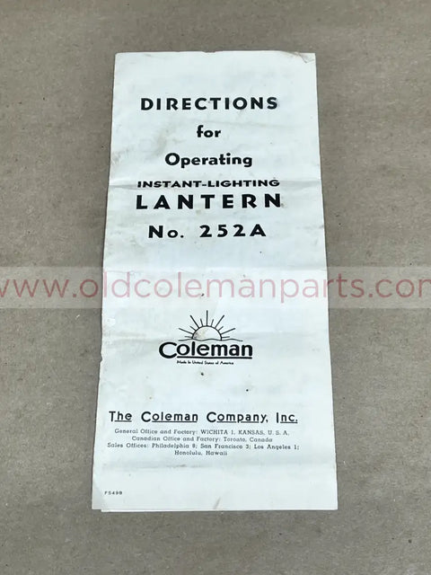 252 Milspec Directions -