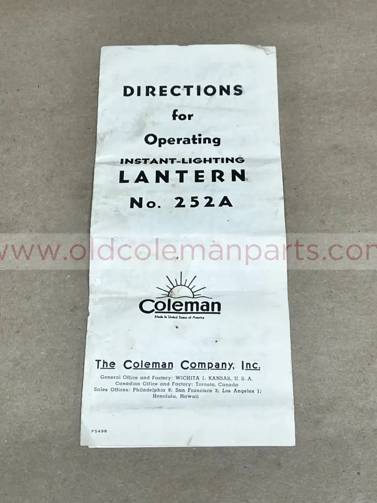 252 Milspec Directions -