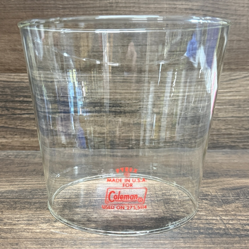 Used USA-Made Pyrex Red Letter Globe for Coleman 275 & 621 Lanterns - G165