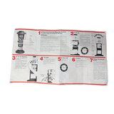 Used Original Coleman 5114B Propane Lantern Instructions - E1562