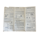 Used Original Coleman Model 4 Iron Instructions - E1673