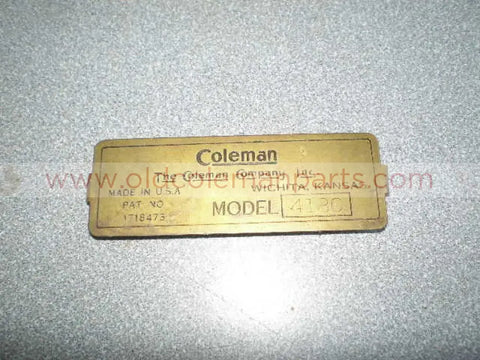 Brass Model Plaque 413C