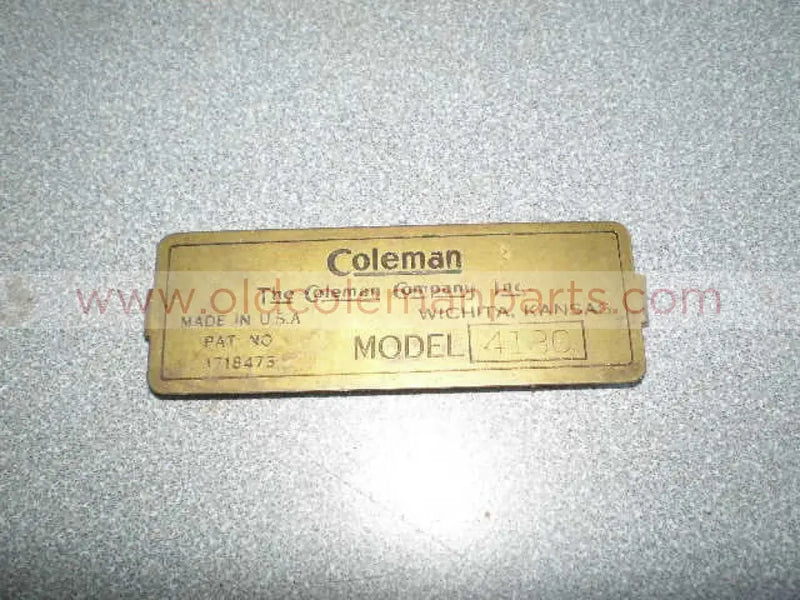 Brass Model Plaque 413C