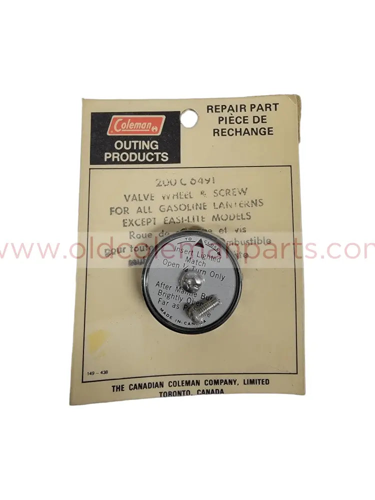 Canadian Valve Wheel, NOS - E1656