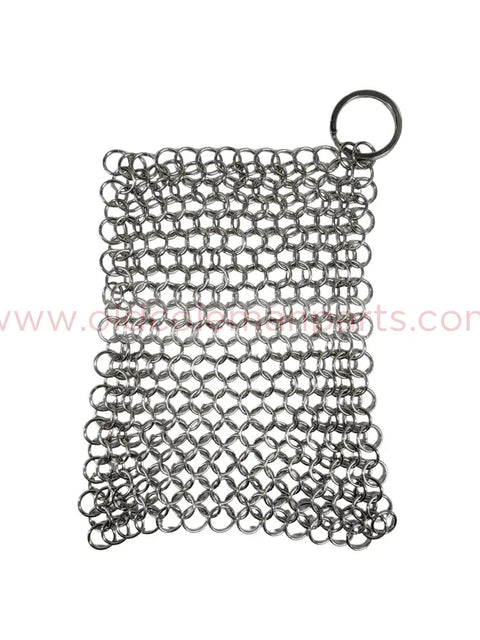 Cast Iron Scrubber, 4x4, Stainless - R516