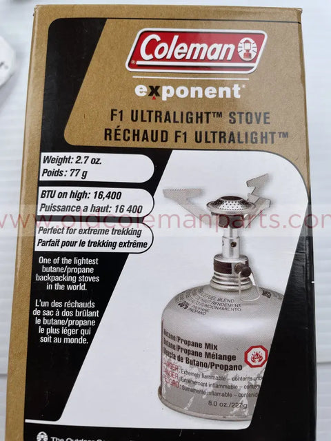 Coleman exponent F1 Ultralight Stove Used