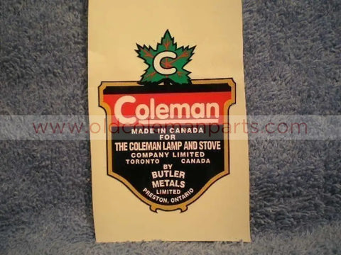 Coleman Torch Decal