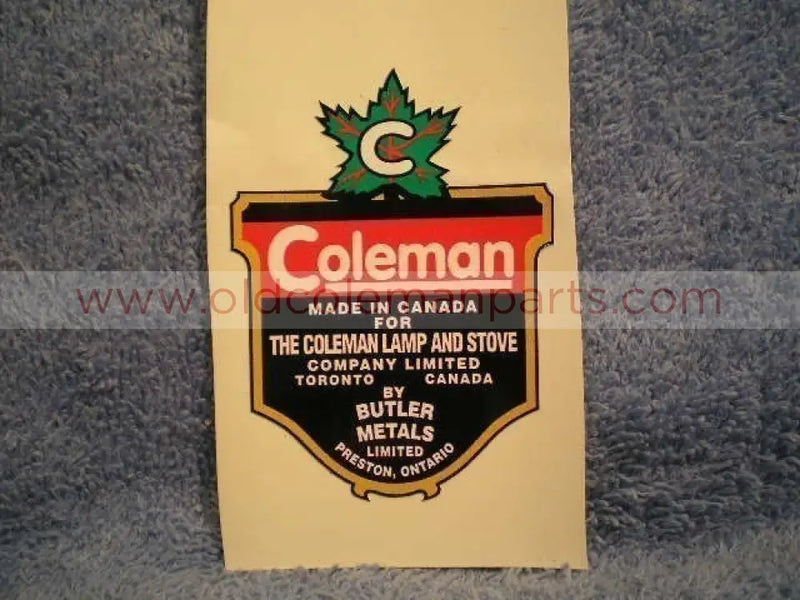 Coleman Torch Decal
