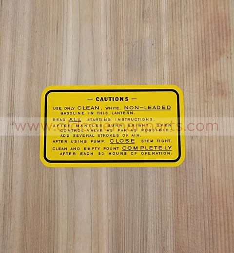 Decal - Coleman Lantern: 1945 to 1946 — 220C & 228C - D33
