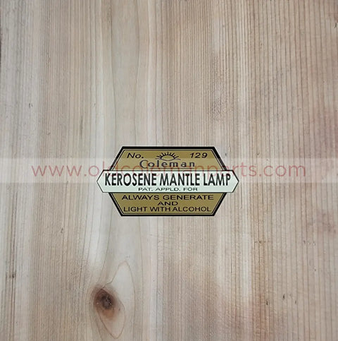 Decal - Fits 129 Lamp - D50