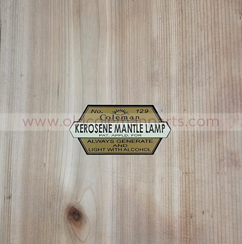 Decal - Fits 129 Lamp - D50