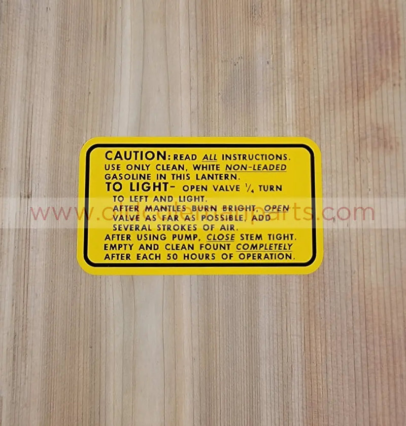 Decal - Fits 220 & 228 D Lanterns - D43