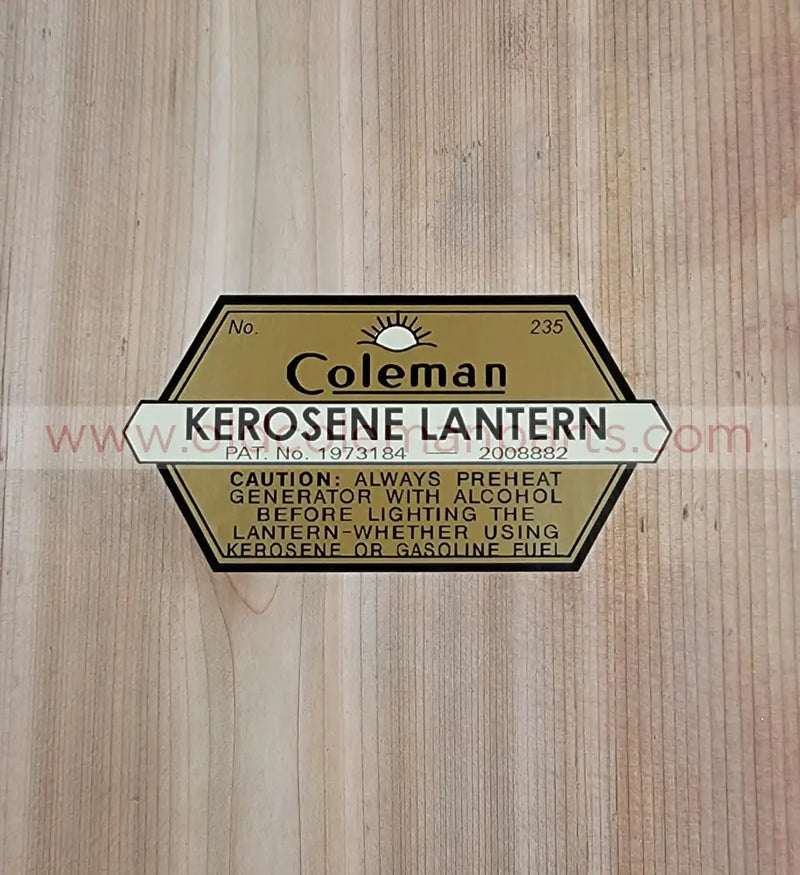 Decal - Fits 235 Lanterns - D63