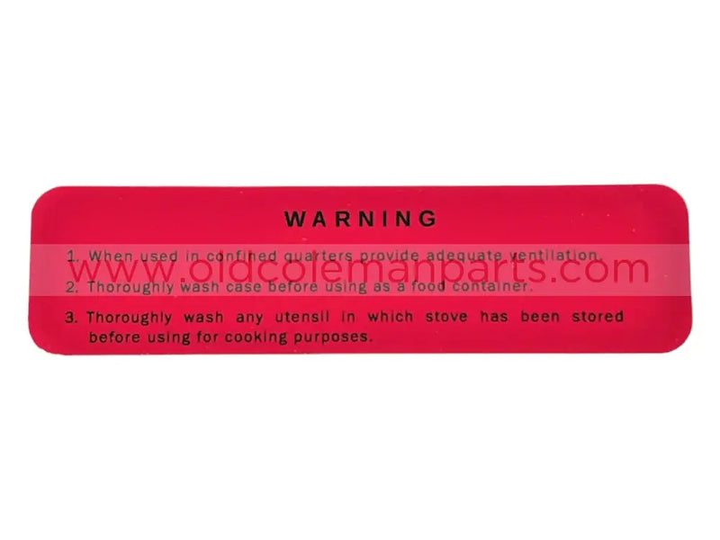 Decal M1950, Rogers Made in 1963 Warning - D108