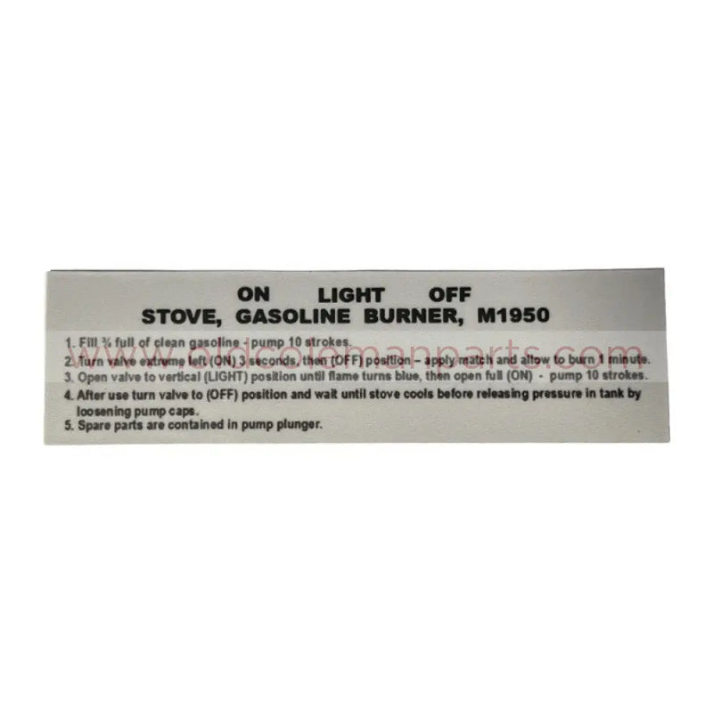 Decal M1950, SMP 1987 - D111
