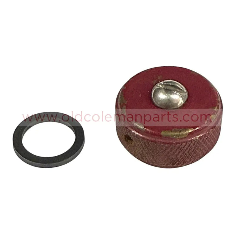 Filler Cap, 3 Piece, Burgundy - E1593