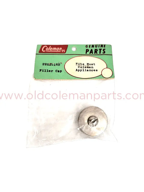 Filler Cap, 3 Piece, Nickel, NOS - E1594