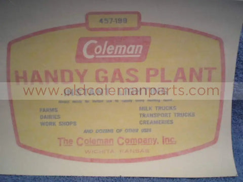 Handy Gas Plant Decal