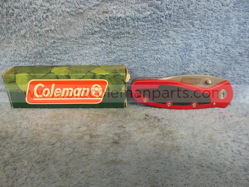 Knife Red Handle Rubber Insert