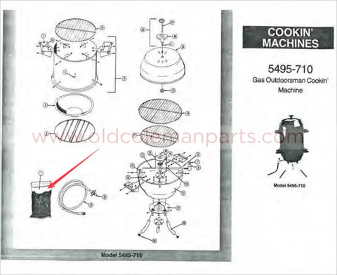 Lava Rock Package for Coleman 5495 Outdoorsman Cookin' Machine - NOS - SH200