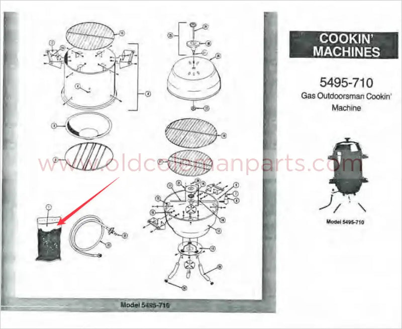 Lava Rock Package for Coleman 5495 Outdoorsman Cookin' Machine - NOS - SH200