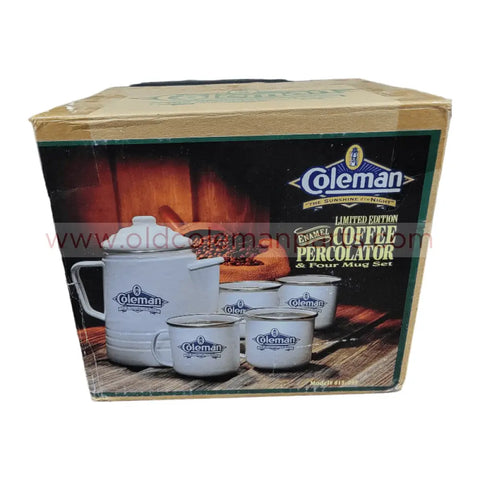 Limited Edition Coffee Percolator With Mugs, New - E3200