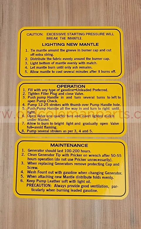 Military specification Lantern Decals Set of 3 - D140
