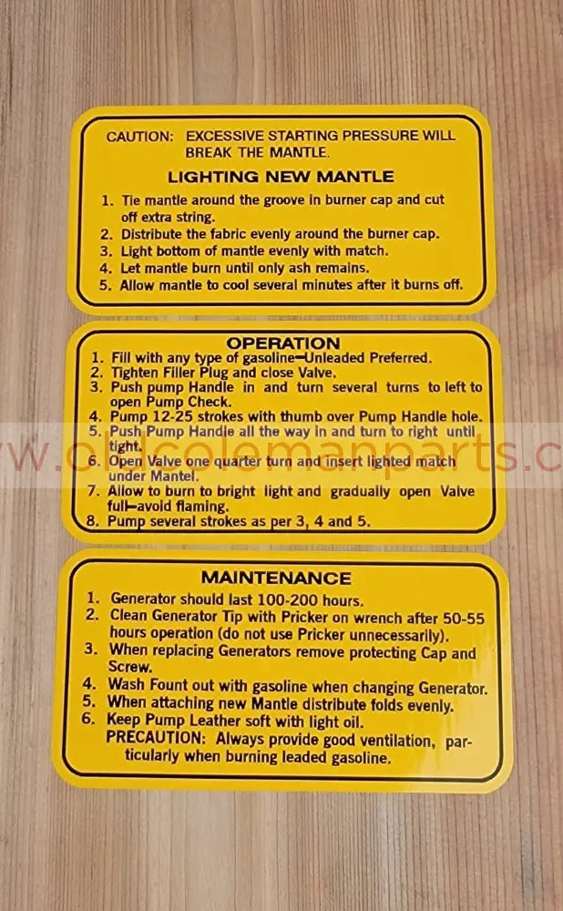 Military specification Lantern Decals Set of 3 - D140