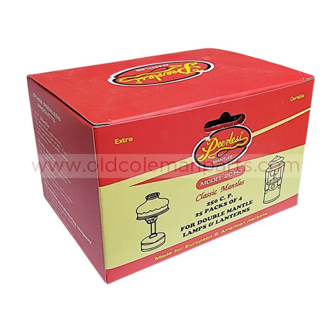 Peerless 2C-HG Mantles - Full Box of 25 Packs (100 Mantles Total) - 🟡 - MB01