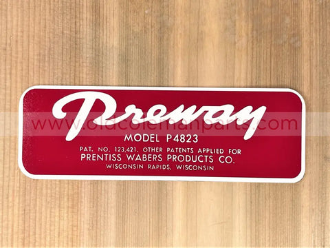 Preway P4823 Decal - D83
