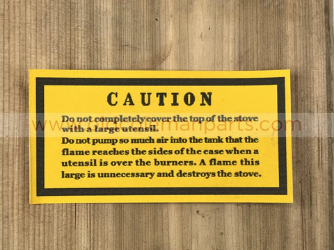 Preway Red Caution Label - D98