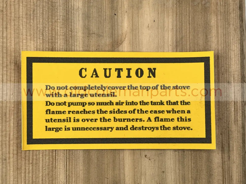 Preway Red Caution Label - D98
