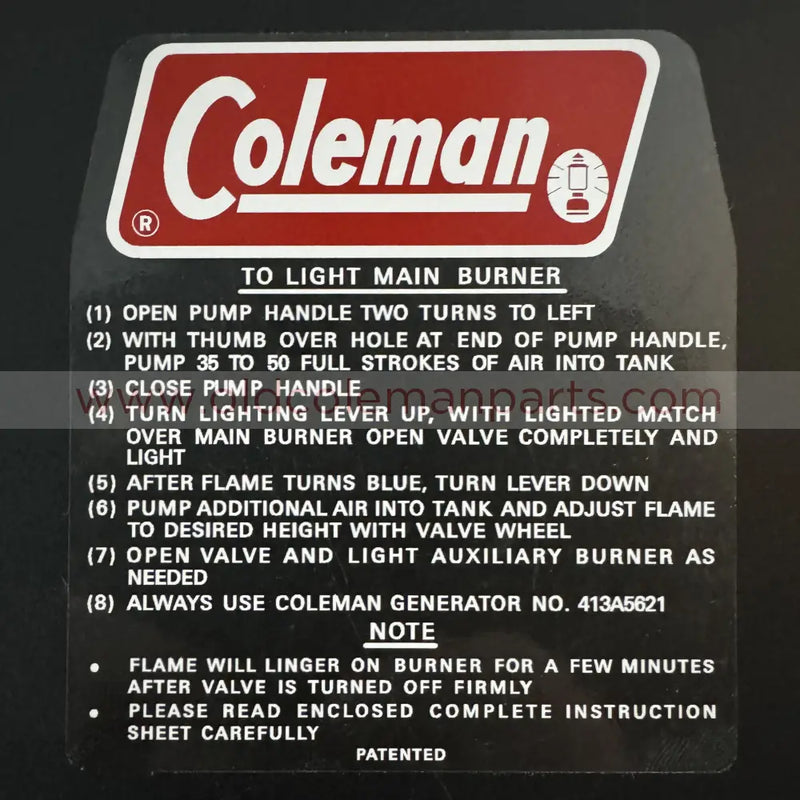 Stove Lid Decal, 413G - D157