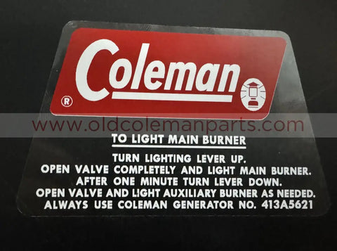 Stove Lid Decal, 426C - D160