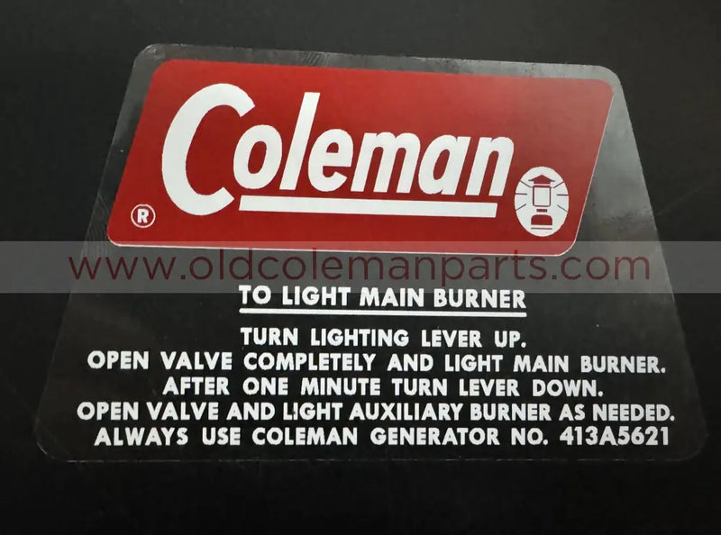 Stove Lid Decal, 426C - D160