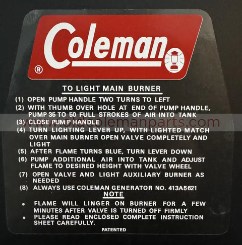 Stove Lid Decal, 426D Version 1 - D161
