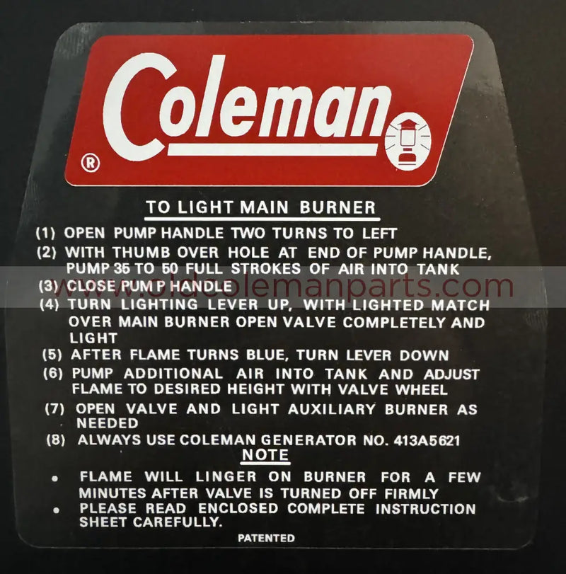 Stove Lid Decal, 426D Version 1 - D161