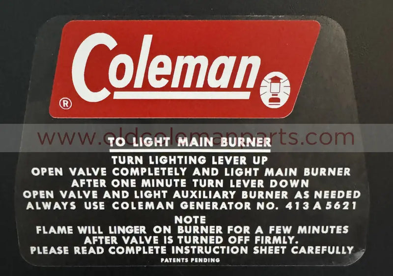 Stove Lid Decal, 426D Version 2 - D162