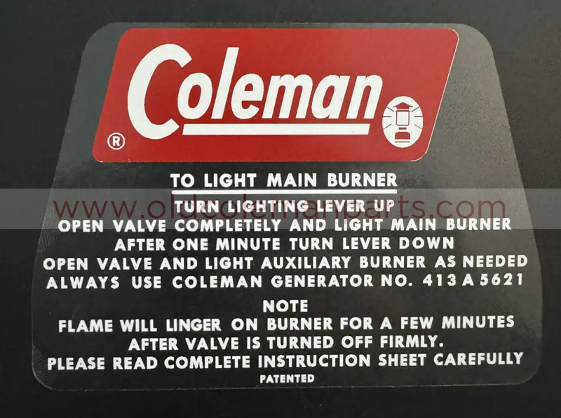 Stove Lid Decal, 426D Version 3 - D163