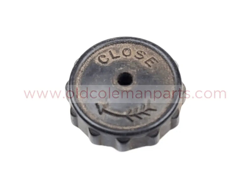 Stove Valve Wheel, Old Style, Black, Used - E1151