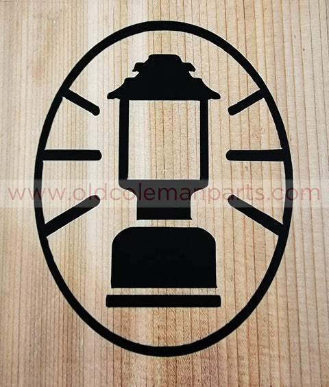 Weatherproof Decal Lantern - Flat Black - D149